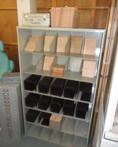 Patient note cabinet  dressed